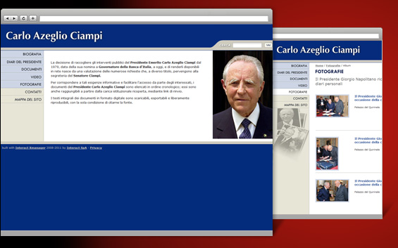 Carlo Azeglio Ciampi Website 