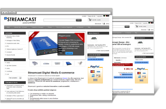 New Streamcast e-commerce