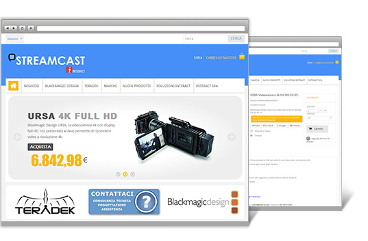 e-commerce streamcast responsive design mobile