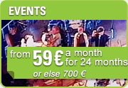 Event Website for fairs, conferences, events and parties